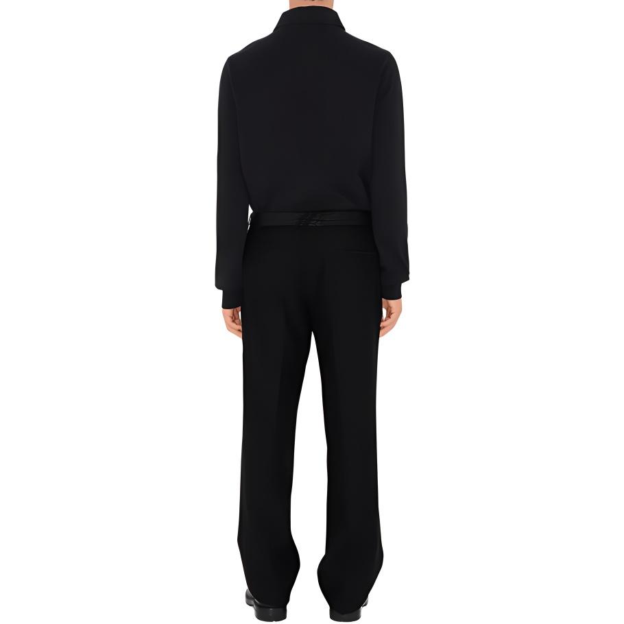 Burberry long-sleeve cotton polo shirt Men's 80947531