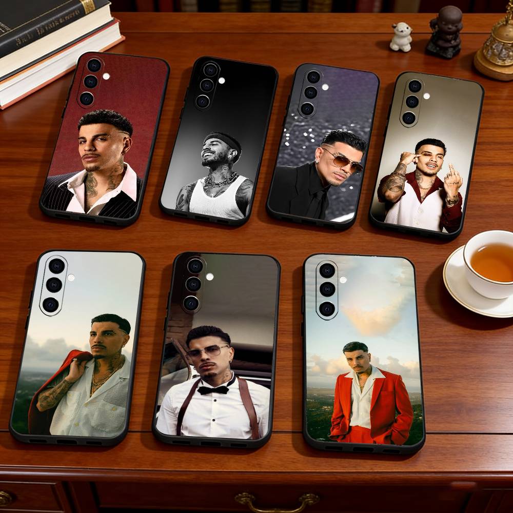 Singer R-Rauw Alejandro Phone Case For Samsung Galaxy A73,A72,A71,A70,A53,A52,A51,Others Soft Black Cover
