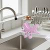 Забавный держатель для губок для мытья посуды, 3D-печатный круглый подставка для губок с дренажем, держатель для губок на столешницу для кухонной раковины в ванной
