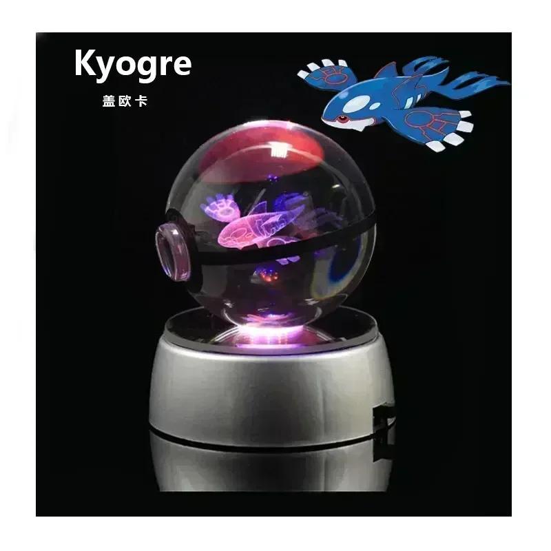 New Pokmon Crystal Ball Night Light Snorlax Vulpix Anime Peripherals Fashion Delicate Personality Room Emit Light Ornament