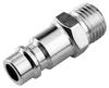 Quick connector for compressor with tip, external thread 1/4"