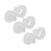 150Pcs S Shaped Hooks Sturdy   Plastic Dual Ends Multipurpose Christmas Light Clips for Party Lights Decoration
