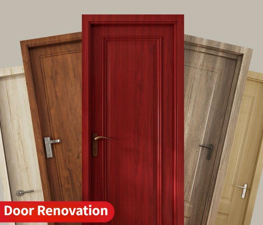 90CM Width Wood Grain PVC Wallpaper for Door Wardrobe Cupboard Table Furniture Waterproof Self Adhesive Stickers Home Decor Film