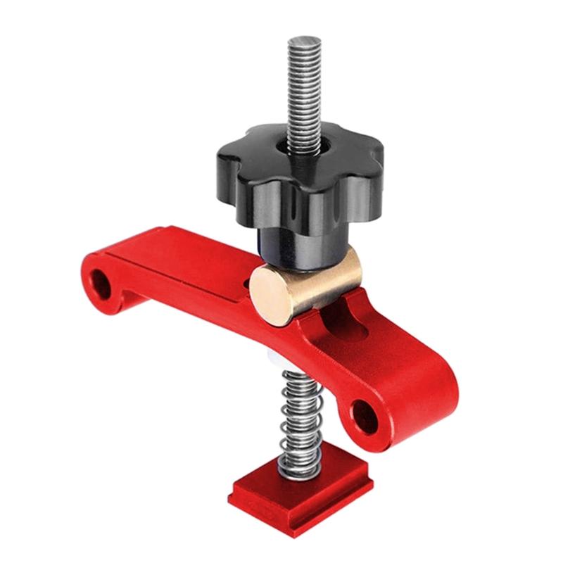 Upgraded T-Track Hold Down Clamp Woodworking universal Fixed clamp Jig T-Slots Clamping Blocks Platen Woodworking Tools
