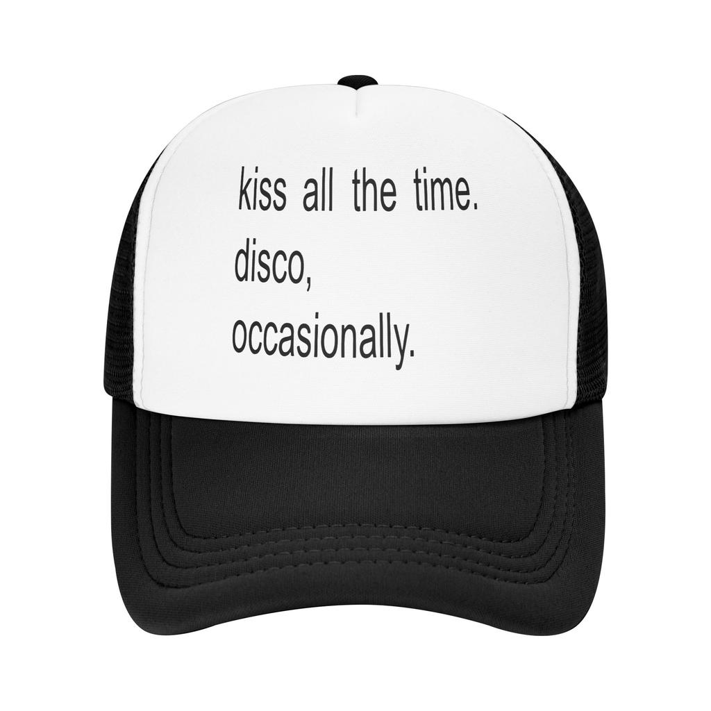2026 Latest H-Harry S-Styles Fan Kiss All The Time Mesh Sun Hats Music Tour Album Unisex Women Trucker Hat Breathable Snapback Cap