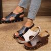 Fashion Women Sandals Summer Comfortable Platform Wedge Sandals Women Anti-slip Peep Toe Elegant Woman Shoes Big Size Sandalias De Mujer
