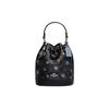 New Dempsey Artificial Leather With Cow Leather Bucket Bag, Handbag, Shoulder Bag, Crossbody Bag Mini Women's Black CE587-SVV2W