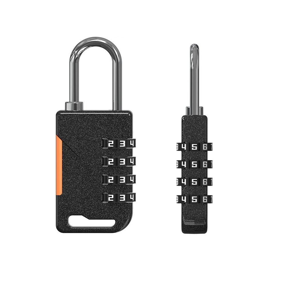 Padlock 4 Digit Password Lock Zinc Alloy Security Coded Lock Durable Backpack Zipper Lock Travel