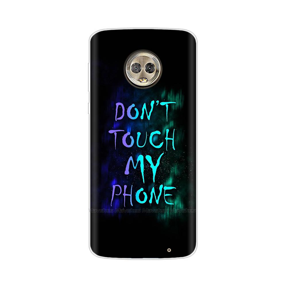 Чехол для Moto G6 Play, ТПУ, Мягкая краска, Животное, Силиконовый, Прозрачная крышка для Motorola Moto G6 Play Plus G6Play, Защитный корпус
