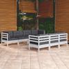 Day and Night - Day and Night Garden Furniture 8 Pieces with Cushions Solid Pine Wood
