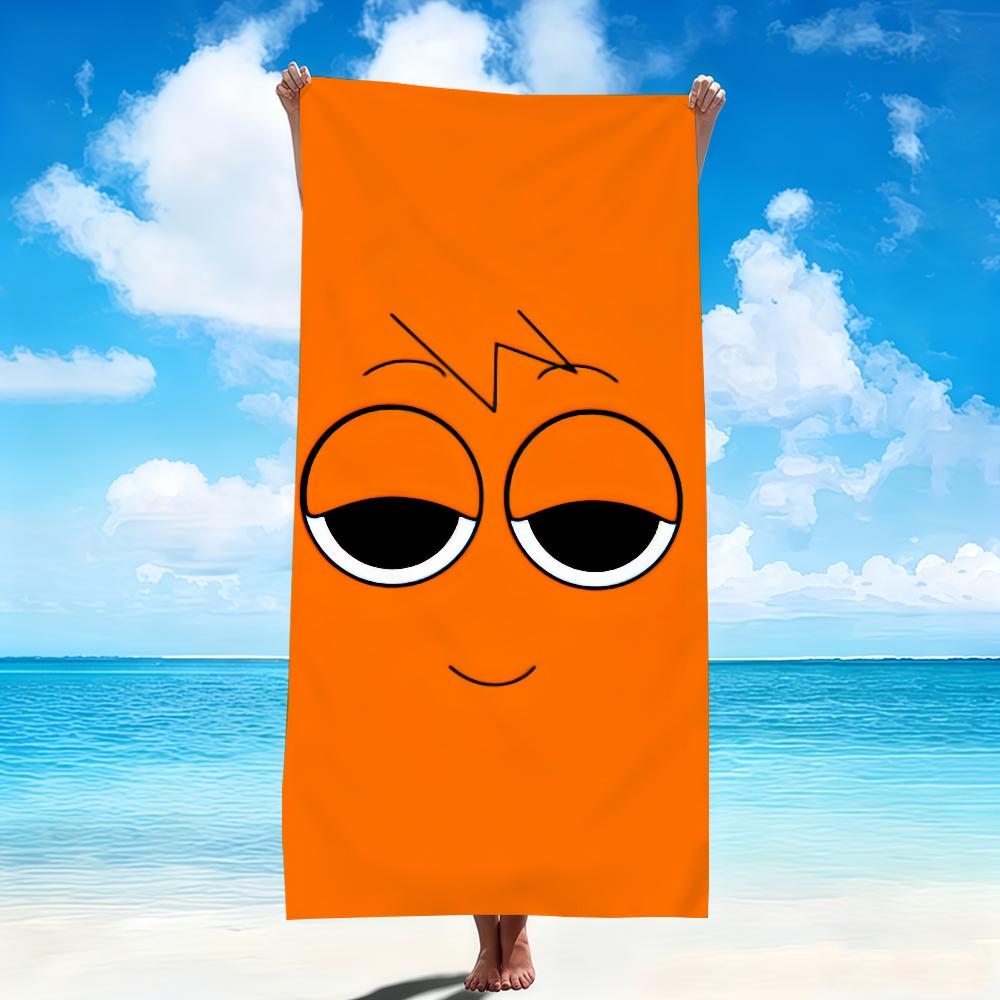 funny cute Game S-Sprunki I-Incredibox Towel Soft Beach Towels Quick Dry Pool Towel for Travel Gym bathing Spa Camp sport Gift