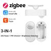 24G Zigbee Датчик присутствия человека Микроволновый радар-детектор с PIR-датчиком движения и освещенности Работа от батареи Умный дом Автоматизация