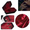 Necklace Earring Display Case Ring Holder Coffin Shape Jewelry Display Box
