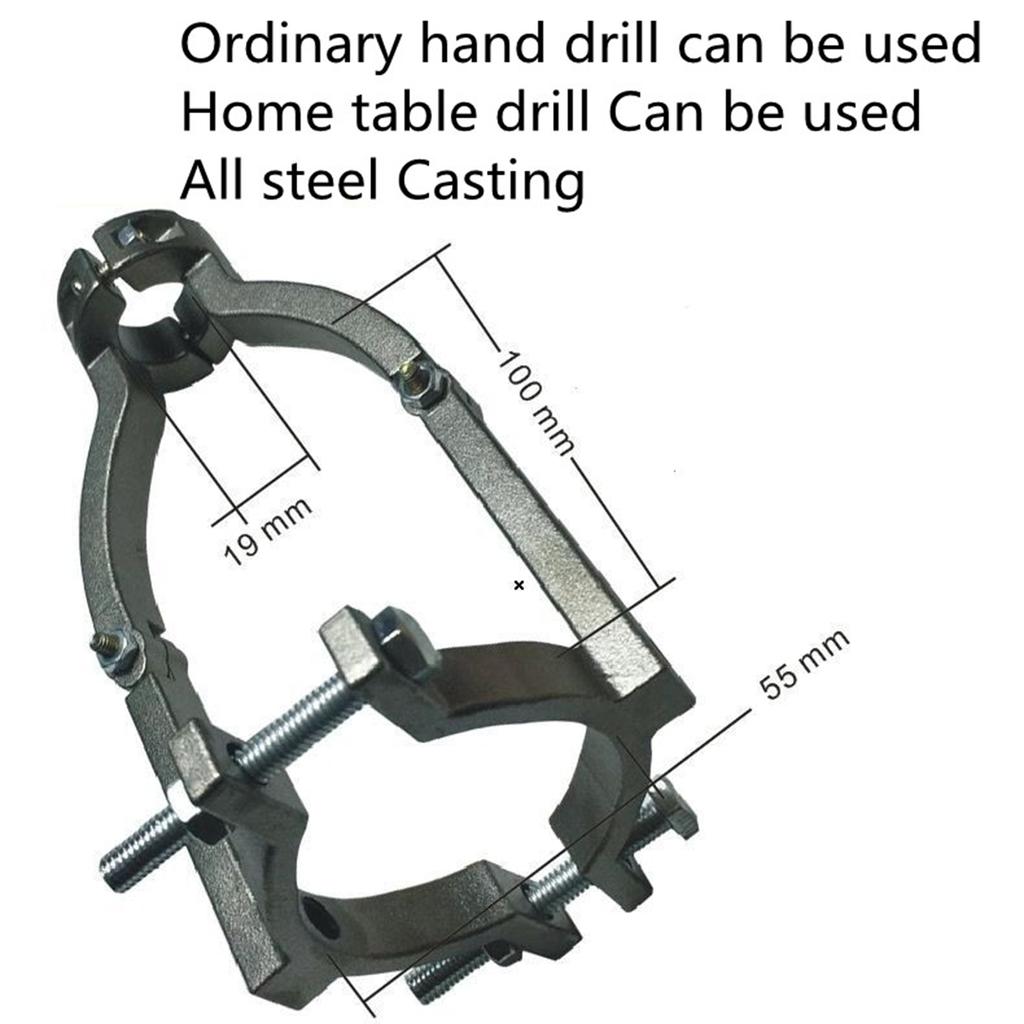 Square Hole Drill Fixed Bracket Woodworking Drill Bit Adapter Easy Install Disassembly Mortising Tool