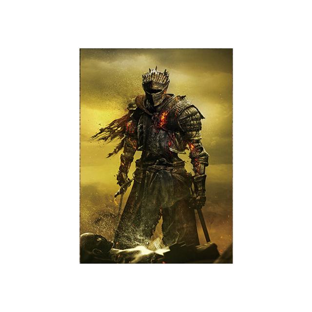 Современный игровой постер, украшение Темных душ на холсте, настенные художественные постеры и принты, произведения искусства для комнаты мальчика, дома, Куадрос, без рамки