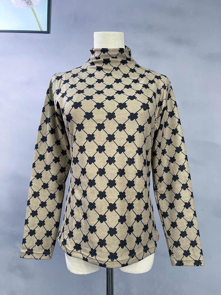 Женская бархатная водолазка с длинным рукавом и полуворотом — европейский и американский стиль, теплая нижняя одежда на осень/зиму 2024 г.