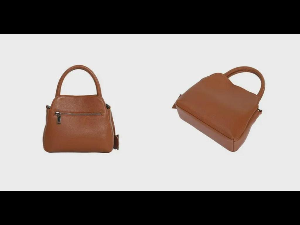 Genuine Leather Women's Top-Handle Shoulder Bag - Elegant European & American Style 2025