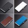 1Pc New Leather Metal Cigarette Case Holds 14 Cigarettes for Cigarettes,Extra Long Cigarette Case with Enlarged PU Leather