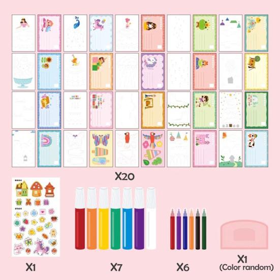 1 комплект Squeegee Art Kids Paint Kit DIY Rainbow Scratch Painting Crafts Kit Детская развивающая игрушка для рисования Scratch Art Подарок для малышей Мальчиков и Девочек