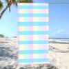 Мягкое полотенце P-Pastel Grids, пляжное полотенце, большого размера, супервпитывающее, мягкое, для плавания, пляжное полотенце для мужчин, женщин