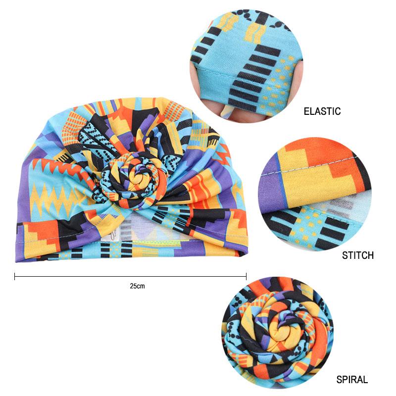 Тюрбан с африканским принтом для женщин, резинки для волос, узлы, повязка на голову, эластичные банданы, головные уборы для вечеринок, женский платок, аксессуары для волос