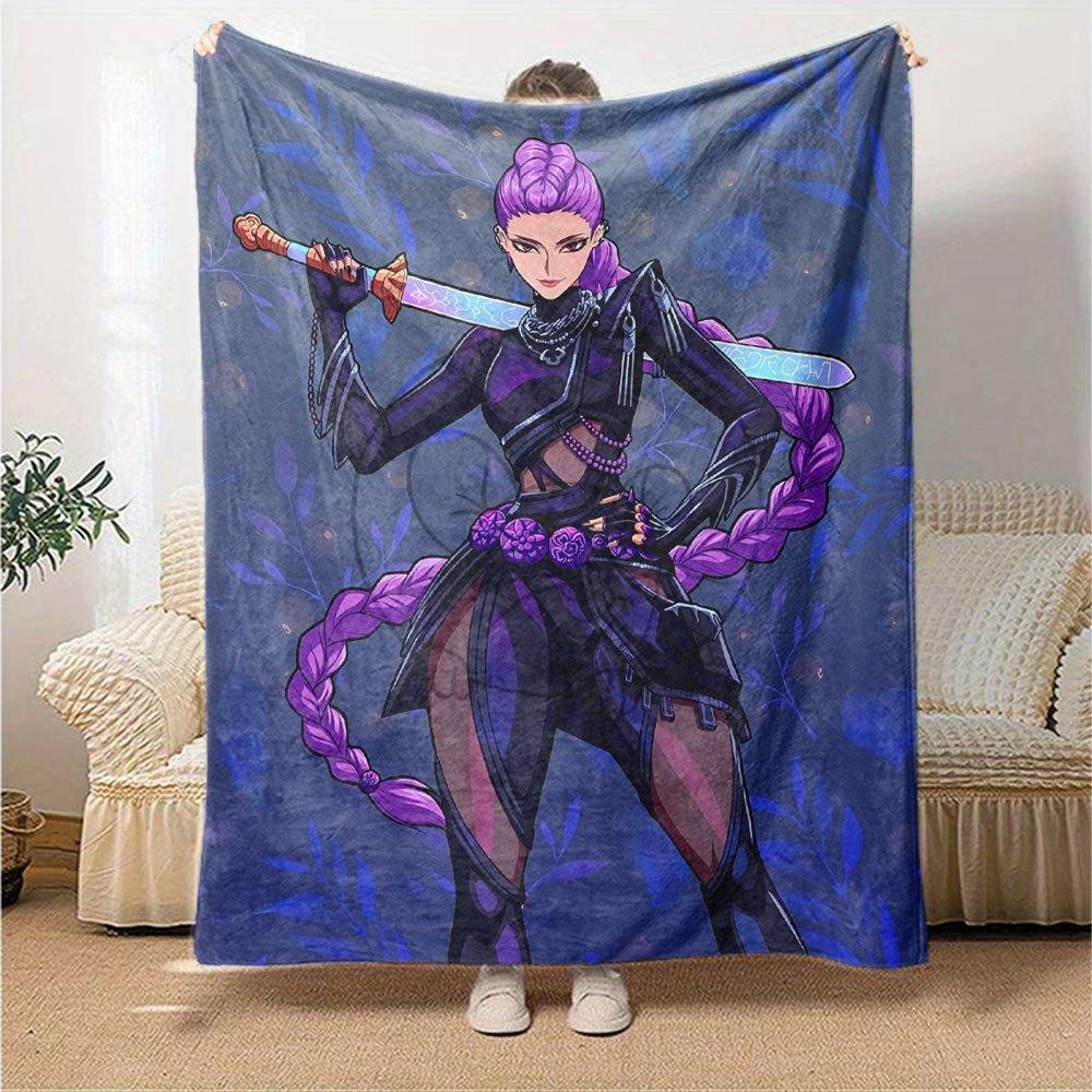 1pc hunter x (25) Blanket Soft Warm Throw for Home, Office, Travel All Season Cozy Bedding Gift, Office Cozy AccessoryB2