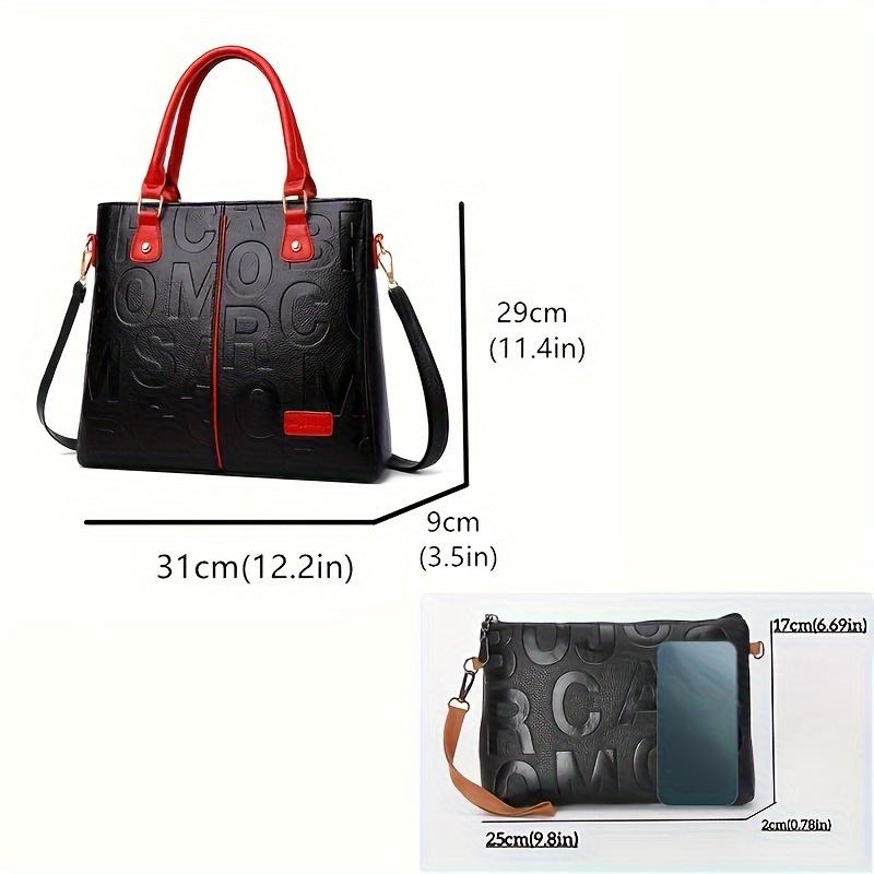 Fashion Top Handle Satchel, Trendy Crossbody Bag, Women's Casual Handbag, Shoulder Bag & Purse