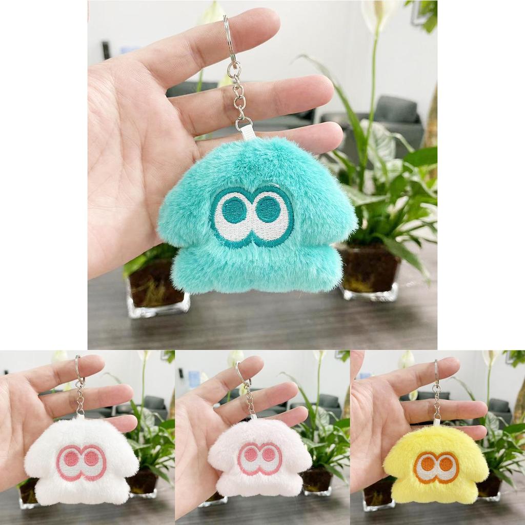 Colorful Squid Plush Keychain With Pp Cotton Filling Charming Backpack Decoration