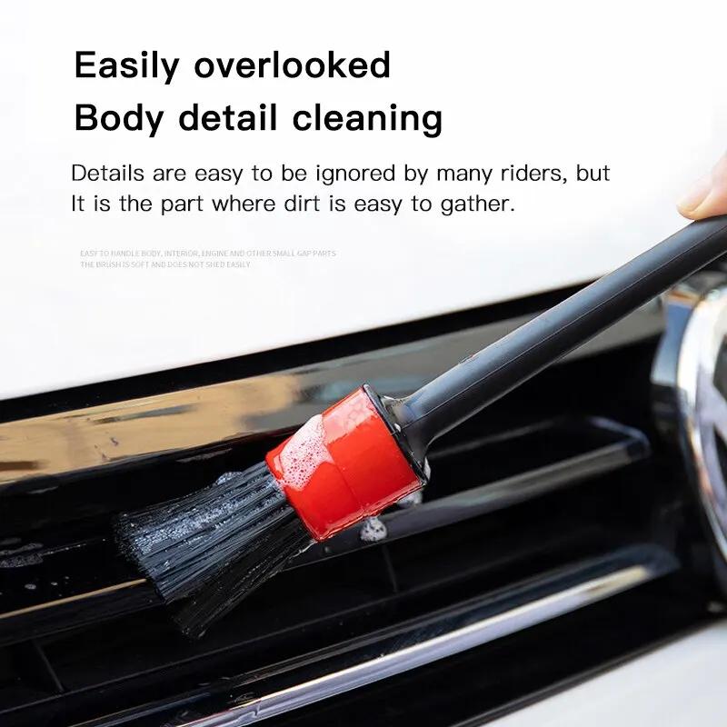 Car Detailing Brush Cleaning Tools Auto Interior Wash Brush Automotive Interior Air Outlet Cleaning Brush Car Dash Duster Brush