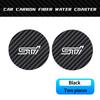 2Pcs Carbon Fiber Coaster Car Water Cup Anti-slip Pad Mat Auto Interior For Subaru STI XV Forester Crosstrek Mpreza WRX Tribeca ferh5