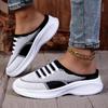 Fashion Women Breathable Mesh Shoes Summer New Outdoor Non-slip Slip-on Shoes Comfortable Sandals Women Half Slippers Casual Loafers