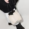 Jil Sander Minimalist Reversible Drawstring Bag Women Tote Bag White Black JSPT853407WTB73003N102