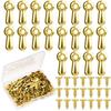 100PC Frame Picture Turn Button Fasteners Set Gold Hardware Backing Clips Picture Frame Backing Clips