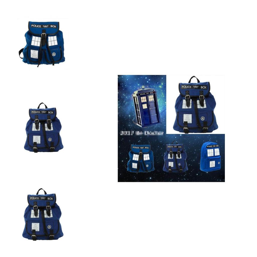 Рюкзак-сумка Doctor Who TARDIS Стильная сумка через плечо Большая вместимость Мягкая сумка