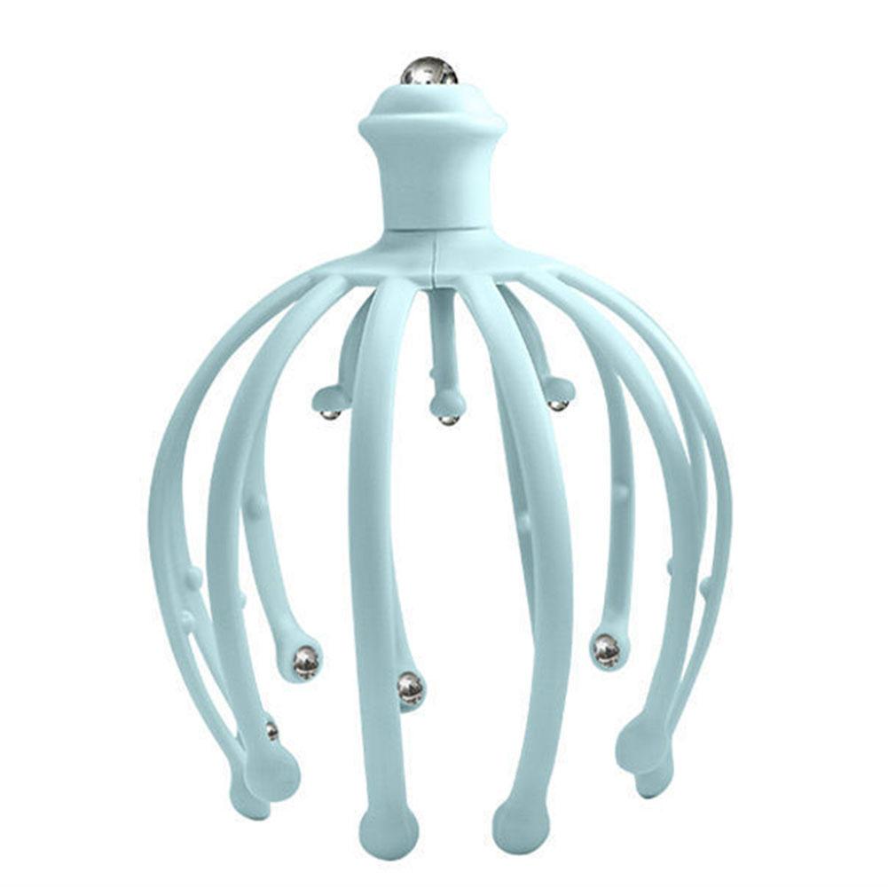 Массажер для головы осьминога, массажер для головы, терапевтическое облегчение боли, стимуляция вибрации, акупунктурная точка, расслабляющий коготь, уход за здоровьем