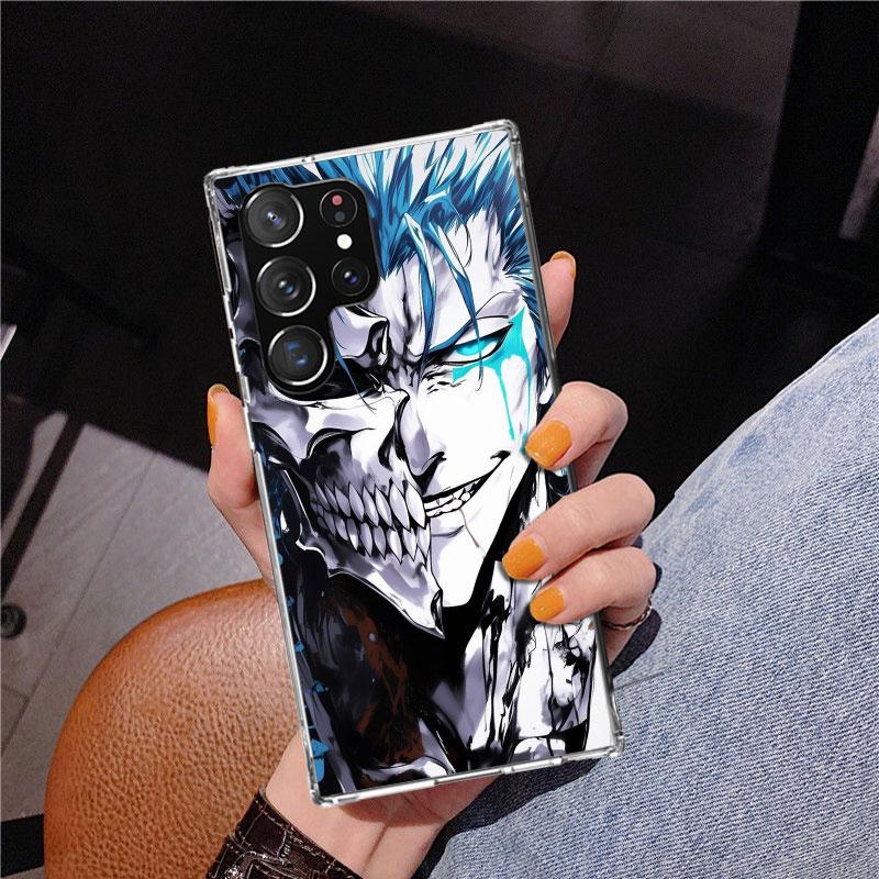 Grimmjow 6 Bleach Phone Case For Samsung Galaxy S24 S25 Edge S26 Ultra S23 S22 S21 Plus S20 FE + Personalized Print Cover Galaxy