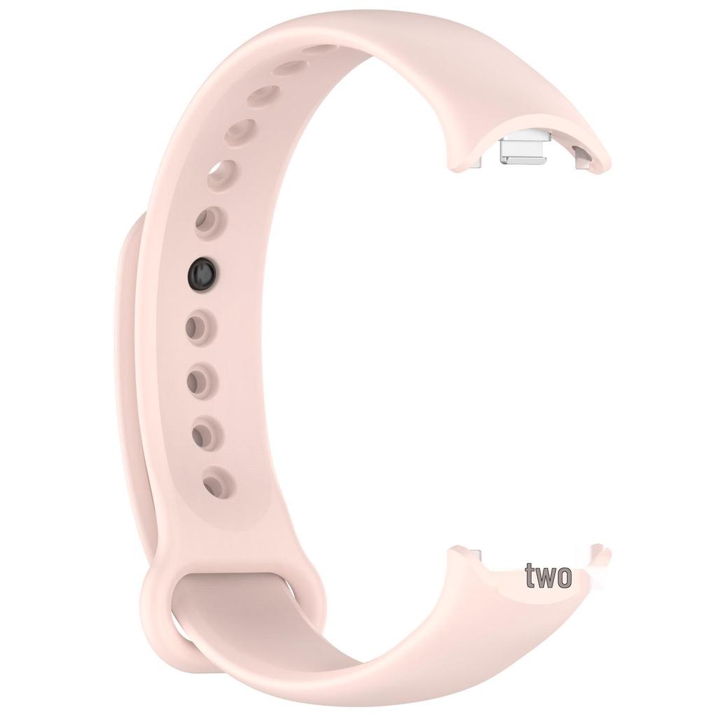 ZhiDai Металлический зернистый силиконовый браслет для Xiaomi Mi Band 8/9 - Модный сменный смарт-браслет для мужчин и женщин.