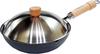 River Light Kiwami JAPAN Iron Frying Deep Set with Iron Nitriding IH Rust Made In Japan JS1428 Pan, Stir-Fry Pot, Lid, 28cm, Nitride, Processing,