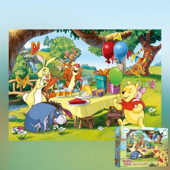 (PS) Disney Winnie the Pooh Picnic Time Large Piece Jigsaw Puzzle Character 300 Pieces, корейские популярные пазлы