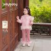 Детская куртка в китайском стиле с цветочным узором Tang Suit для девочек JELLYBABY