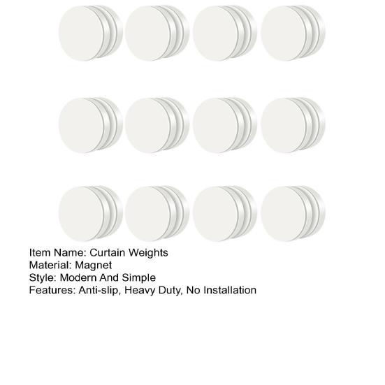 12 шт. Утяжелители для душевой занавески с магнитным покрытием, ветрозащита, не требует установки, противоскользящая, прочная