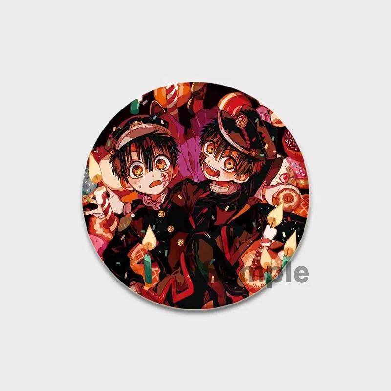 32/44/58 мм эмалевые булавки ручной работы, ювелирные аксессуары, аниме-брошь-булавка в виде унитаза Ханако-кун для одежды, украшения для рюкзака, значок для косплея