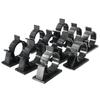 30 Pieces Adhesive Backed Nylon Wire Adjustable Cable Clips Clamps Black 16mm For Car PC TV Charging Wire Winder
