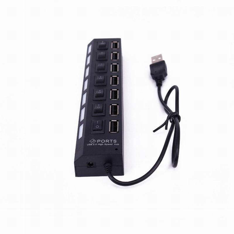 7 Ports USB Mobile Hard Disk U Disk Comprehensive Compatible High Speed Hub Usb Expander