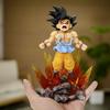 19СМ Аниме Dragon Ball Фигурка Сон Гоку Модель Красный Глаз Кукла Игрушка Dragon Ball Фигурка Действия ПВХ Сидячее Положение Земной Dragon Ball