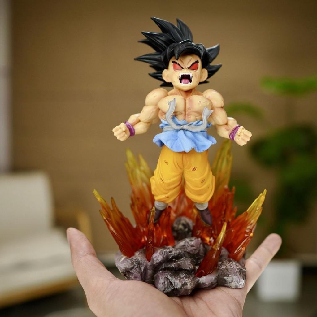 19СМ Аниме Dragon Ball Фигурка Сон Гоку Модель Красный Глаз Кукла Игрушка Dragon Ball Фигурка Действия ПВХ Сидячее Положение Земной Dragon Ball
