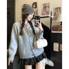 Autumn New Top Retro Sweater Women's Design Sense Sweet Fat M Thin Coat Women's Knitted Cardigan