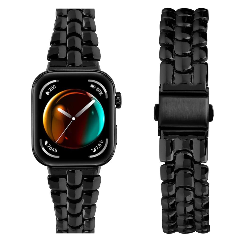 For Huawei Watch Fit 3 Watch Band Fishbone Design Wrist Strap Bracelet