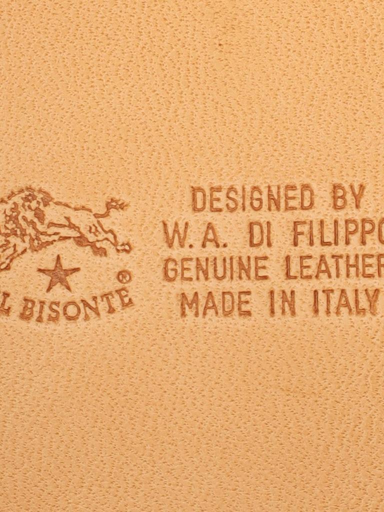 IL BISONTE Кошелек для монет Натуральная коровья кожа Сине-синий Чехол, Кожа, Кожа, Унисекс,