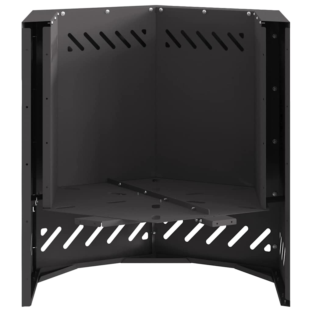 Smoke Free Fire Pit Black 48 x 48 x 51 cm Steel